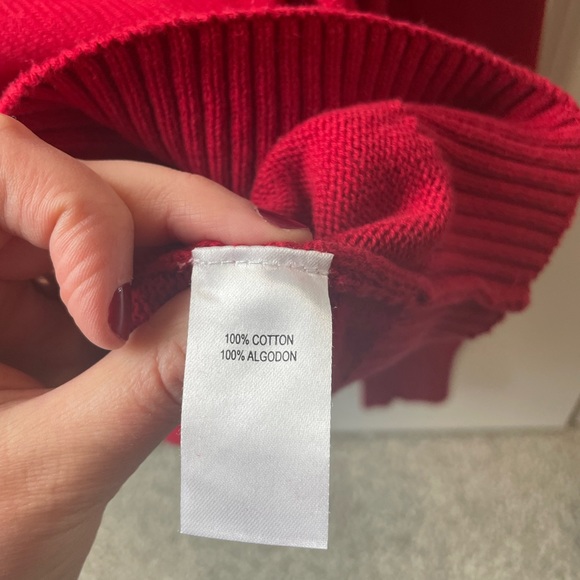 Original Weatherproof brand Red Fair Isle cotton sweater. Size M. - Picture 5 of 7